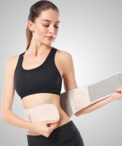 Đai nịt bụng đá nóng Tourmaline điều trị đau lưng, giảm eo,thải độc cơ thể