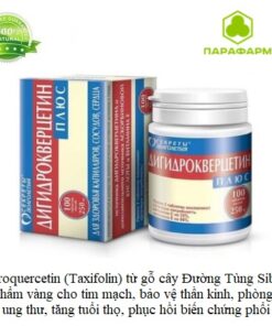 Dihydroquercetin (Taxifolin) từ gỗ cây Đường Tùng Siberia thực phẩm vàng cho tim mạch, đột quỵ,bảo vệ thần kinh