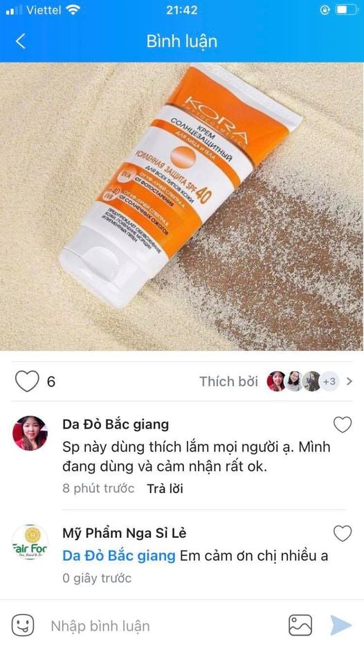 Kem chong nang KORA cao cap spf 50 cua nga danh cho da nhay cam, kiem dau, diu da,ko tao vet1