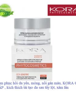 Kem CICA -SENSITIVE cao cấp KORA của NGA phục hồi da mỏng đỏ, yếu, nổi gân máu, da nhạy cảm
