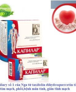 Capilary số 1 của Nga từ taxifolin dihydroquercetin tốt cho tim mạch, phổi,bệnh mãn tính, giãn tĩnh mạch