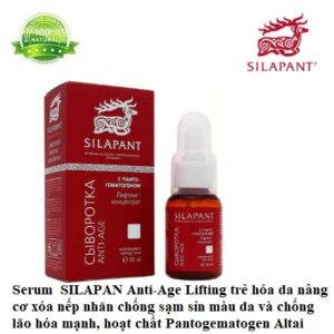 Serum Silapant Antiage nang co tre hoa da, chong sam xin mau da, pantogematogen nhung huou Altai