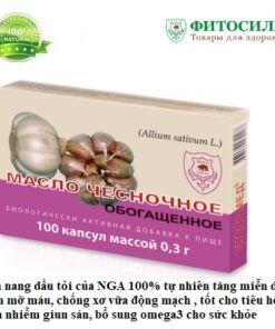 Viên nang dầu tỏi của NGA 100% tự nhiên tăng miễn dịch, giảm mỡ máu, chống xơ vữa động mạch