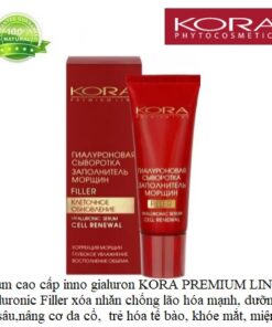 Filler KORA PREMIUM HA xóa nhăn chống lão hóa mạnh, dưỡng ẩm sâu,nâng cơ da cổ, thúc đẩy làm mới trẻ hóa tế bào