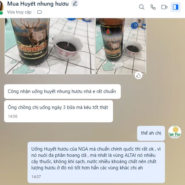 review huyet nhung huou cua nga chinh hang tai fairfood