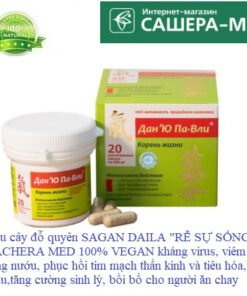 Viên uống dầu cây đỗ quyên SAGAN DAILA "RỄ SỰ SỐNG" SACHERA MED 100% VEGAN kháng virus vi khuẩn tăng cường đề kháng phòng ngừa và điều trị cảm cúm, chống viêm