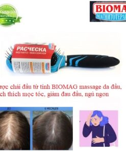 Lược chải đầu từ tính BIOMAG massage da đầu, kích thích mọc tóc, giảm đau đầu, ngủ ngon