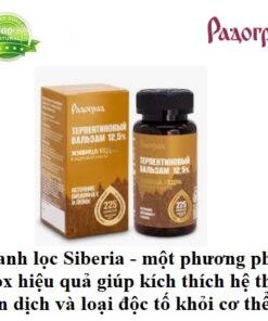 Nhựa thông 12,5% kết hợp dầu tuyết tùng thanh lọc máu, giảm mỡ máu, tăng miễn dịch nguồn vitamin E, omega369 tự nhiên